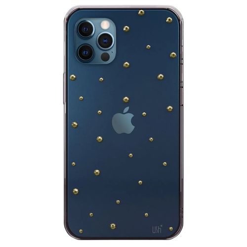 Capa iPhone 12 Pro Max Pontos de Cristais Azul - Deco