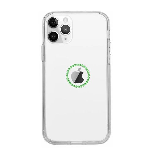 Capa-iPhone-11-Pro-Logo-de-Cristais-Verde