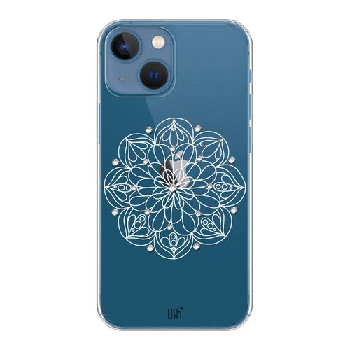 Capa-Deco-iPhone-13-Mini-USH-Mandala-Branca